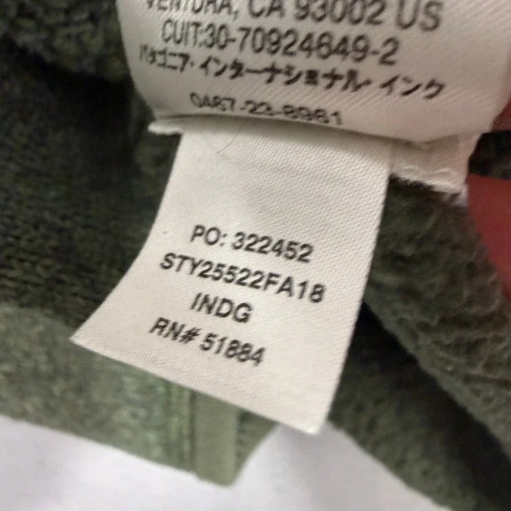 Patagonia Fleece Pullover Medium Green Better Sweater 1/4 Zip Outdoors 25522